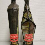 box of 3 vintage decanters , Ceramic bottles Italy DRIOLI MARASCHINO