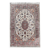 Tapis d'orient jihangir - laine et soie: 1.82 X 1.26 mètres - qualité: laine et soie sur trame coton