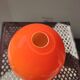Orange soliflore vase in double glass