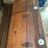 Pupitre écolier avec banc intégré années 40/50