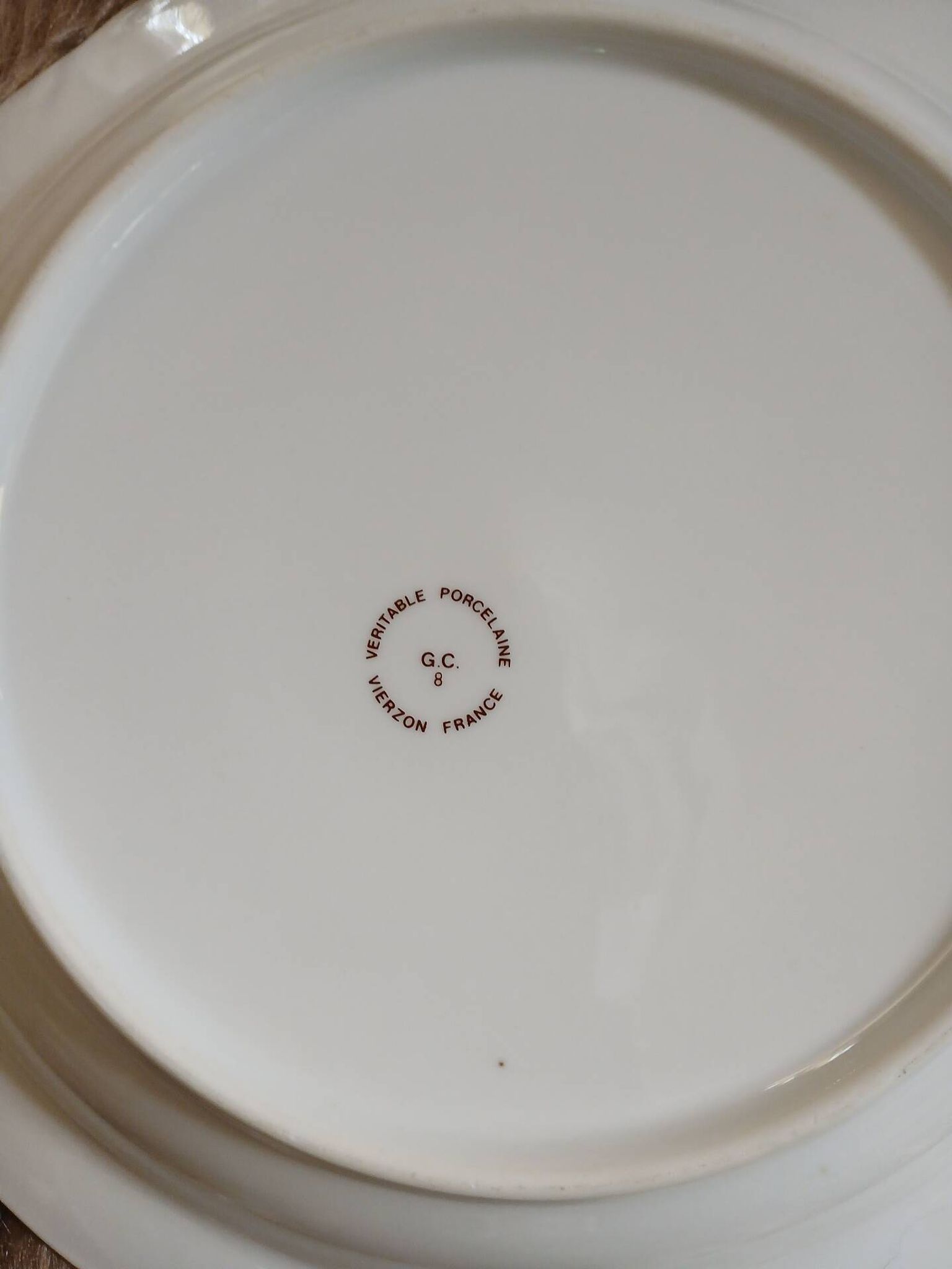 5 antique deep plates in porcelain