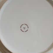 5 antique deep plates in porcelain
