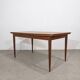 Table à manger scandinave vintage extensible en teck