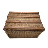 Old Large French Wicker Basket, 1st half 1900s