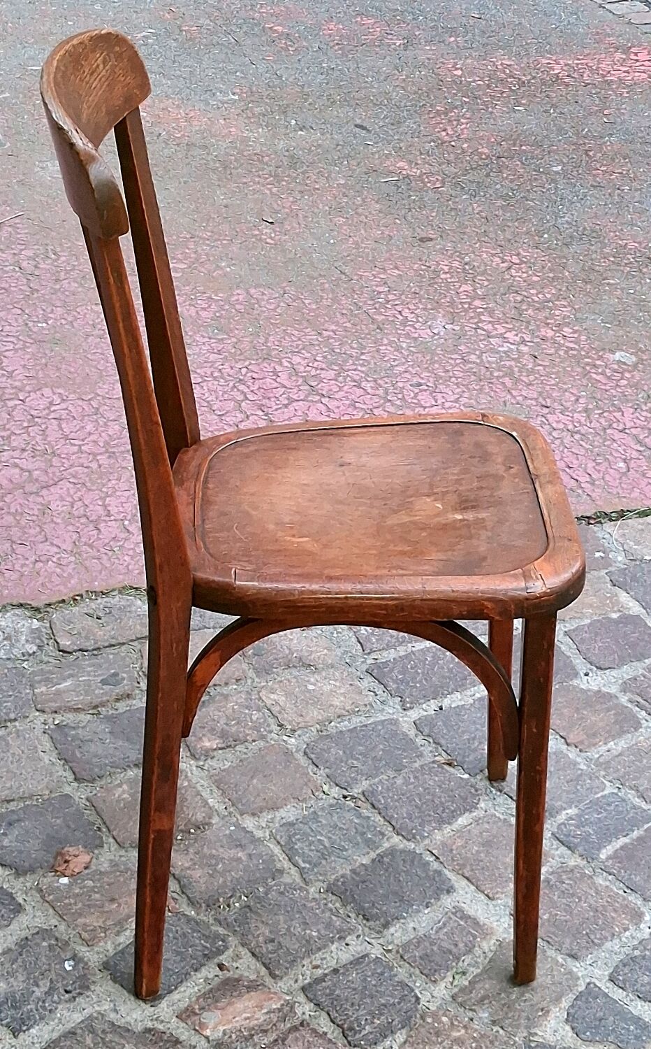 Bistro chair bar restaurant beech with slatted backrest