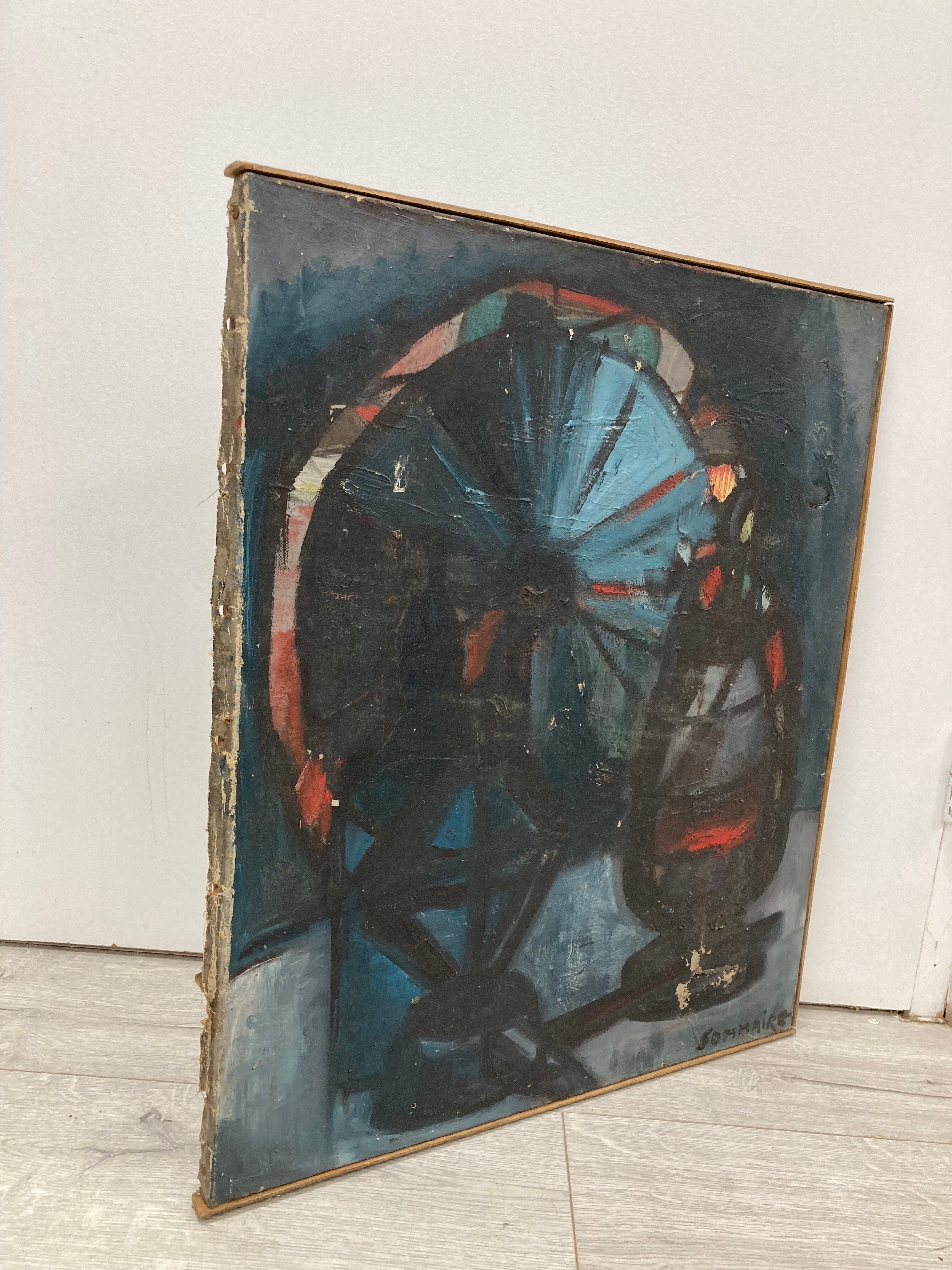 Oil on canvas vintage