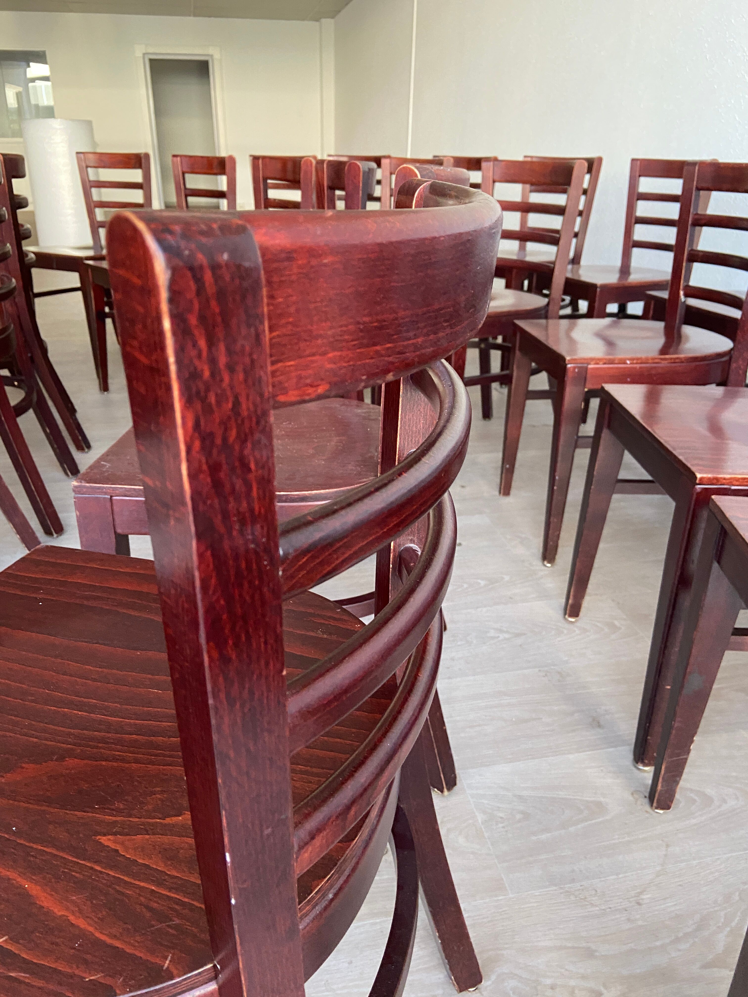 Set of 12 café chairs bistrot restaurant vintage