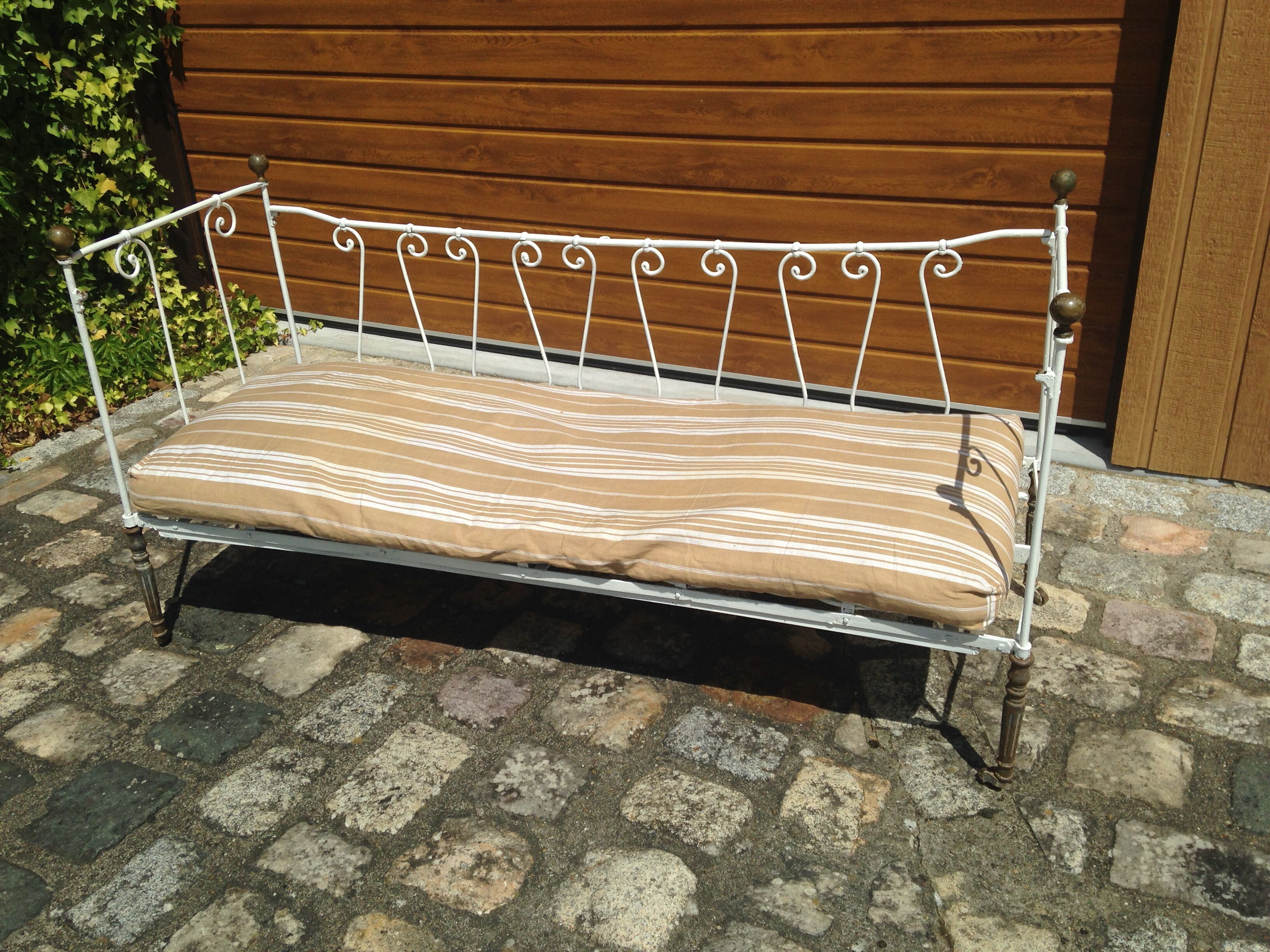Forged iron bench