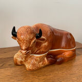 Earthenware buffalo terrine by Michel Caugant