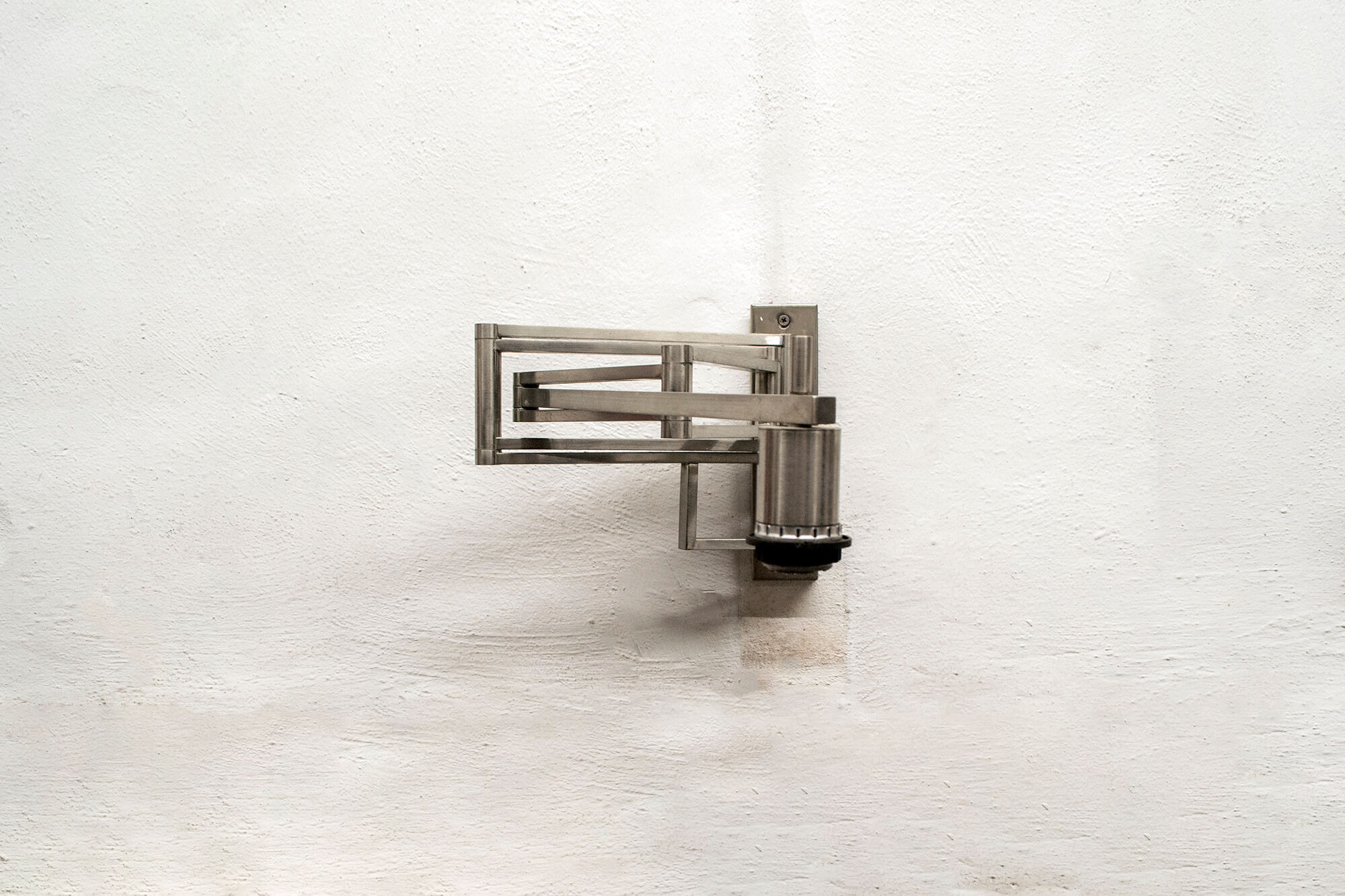 Steel Wall Lamp by Goffredo Reggiani for Reggiani, Italy, 1970s