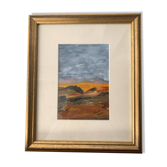 Numbered lithograph 18/23 - Christiane CONTRI - Abstract Landscape