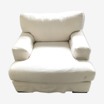 Fauteuil en tissu déhoussable