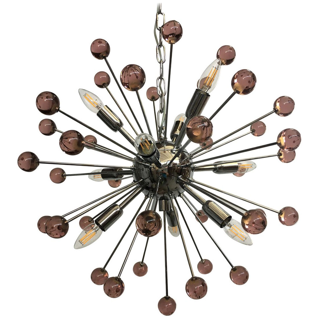 Ametista “star” murano glass sputnik chandelier