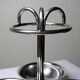 Small display stand with 3 vintage silver-plated metal bowls in Art Deco style