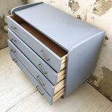 Commode vintage bleue