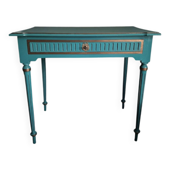 Small Louis XVI blue desk Sarcelles