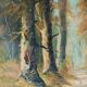 Adolf Philippus van Dijk (1859-1924) – Oil on canvas – Forest landscape