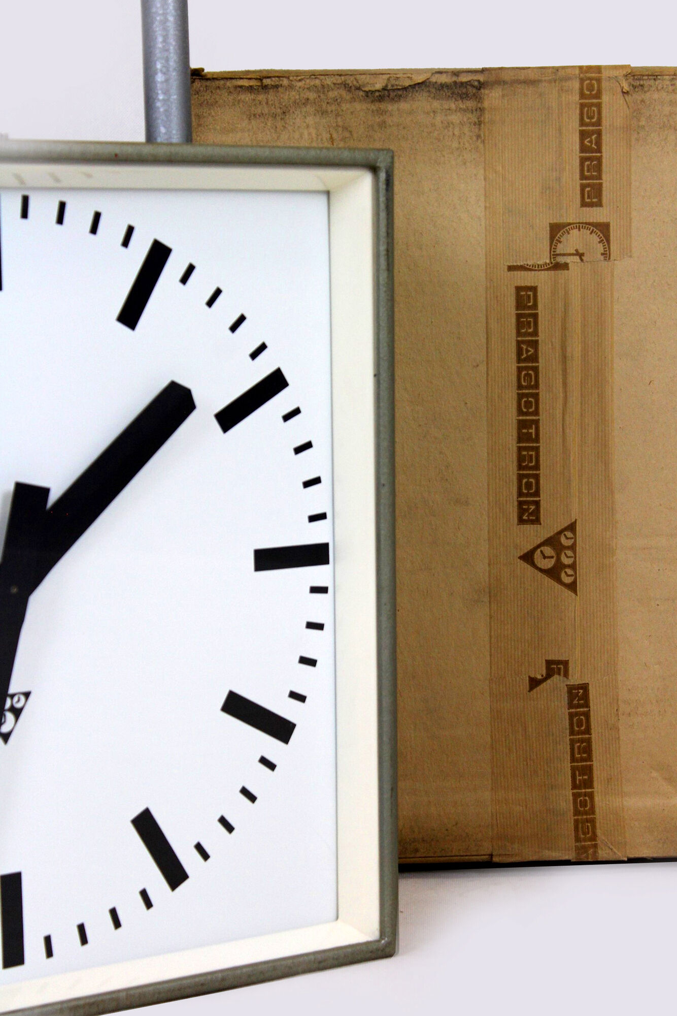 Double-Sided Railway Clock from Pragotron, 1980s