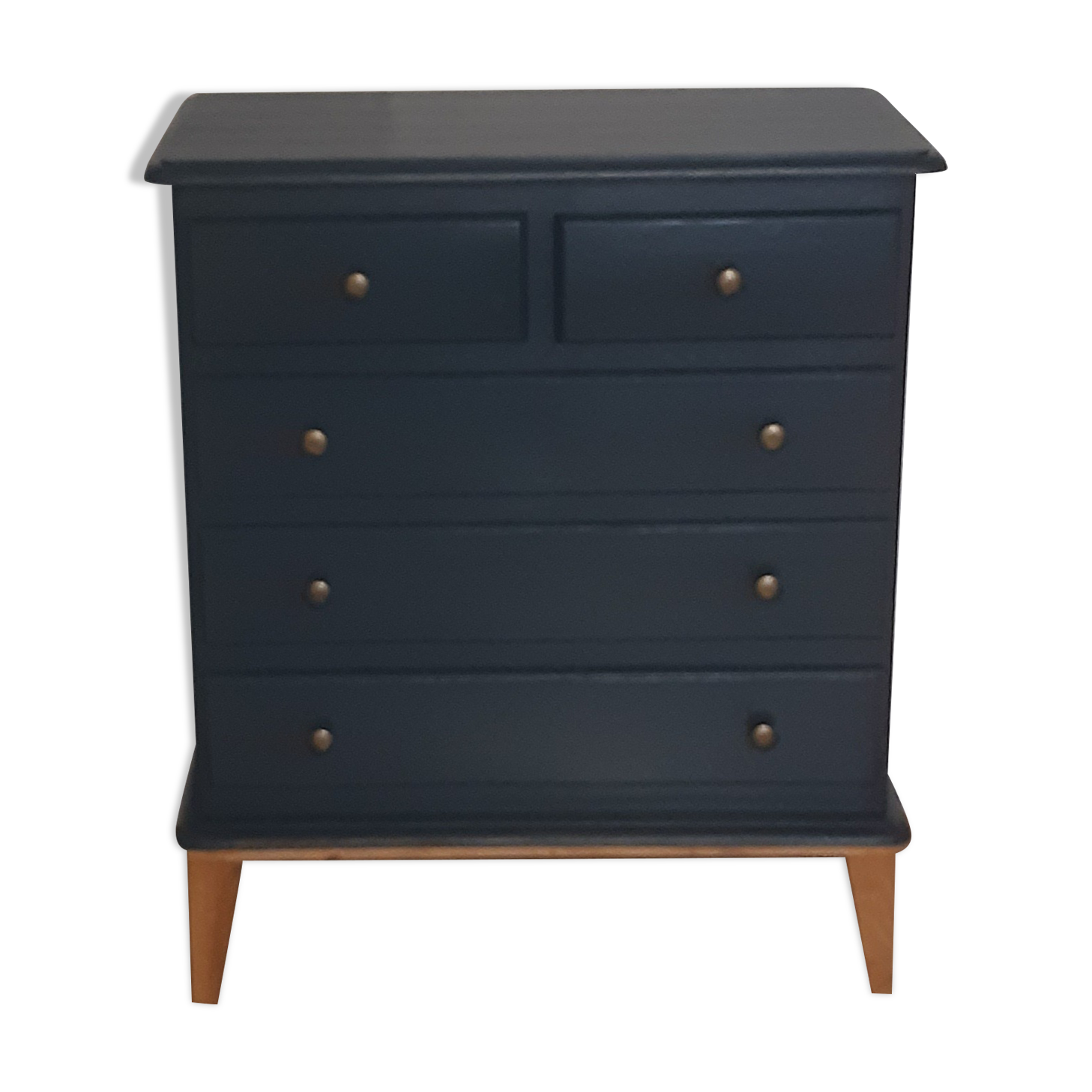 Commode scandinave bleu ganne