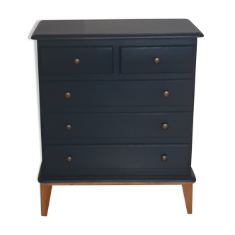 Commode scandinave bleu ganne