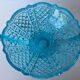Blue glass fruit cup