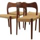 Lot de 4 chaises à manger 'Logster' - Arne Hovmand Olsen