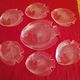 VINTAGE 70/80 FISH SERVICE - 7 PIECES IN MOULDED GLASS BY ARCOROC FR