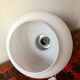 Opaline table lamp lampshade vintage fabric