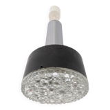 Metal and bubbled glass pendant light, Staff design, 1970s