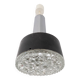 Metal and bubbled glass pendant light, Staff design, 1970s