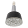 Metal and bubbled glass pendant light, Staff design, 1970s