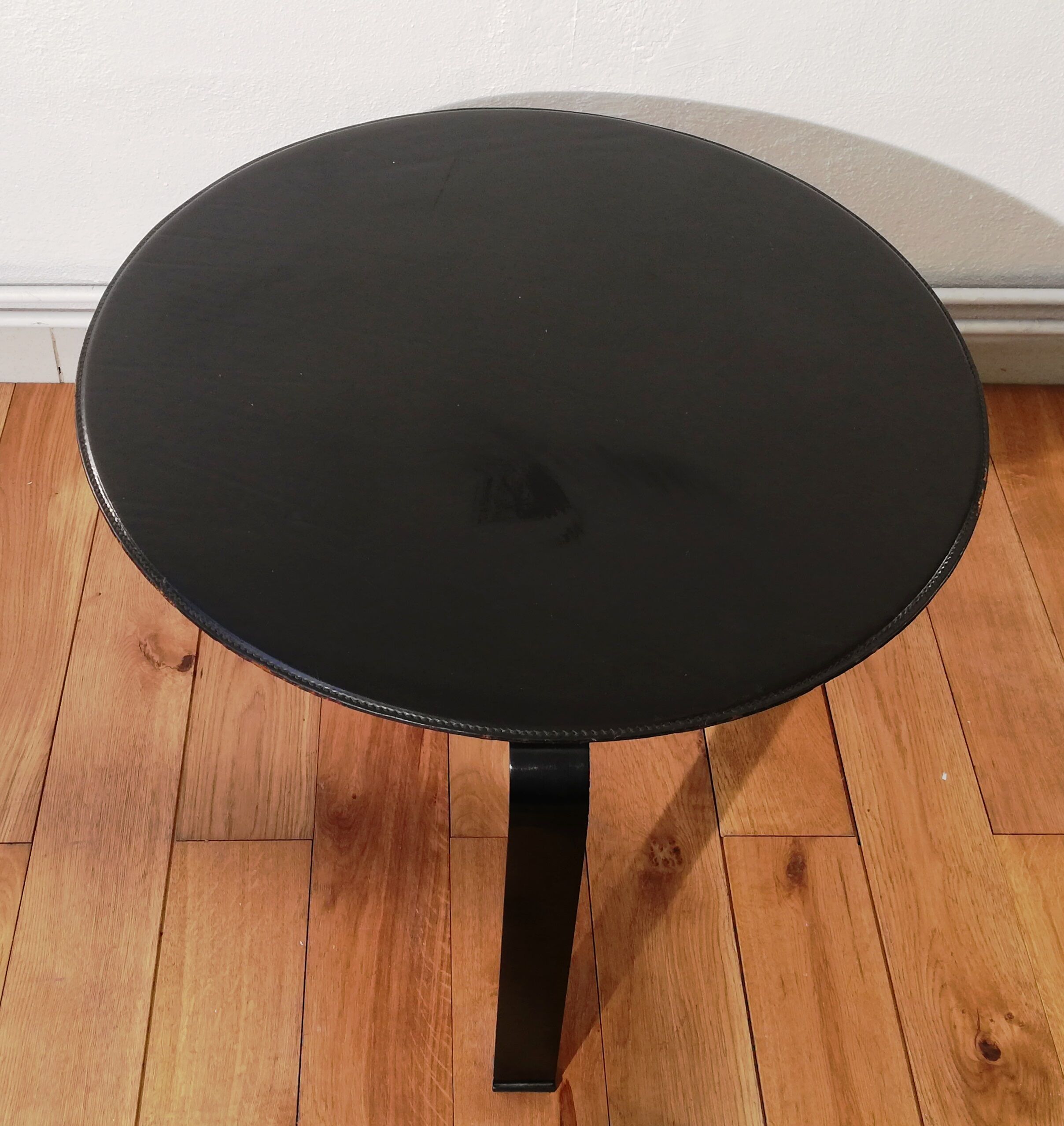 Vintage leather coffee table