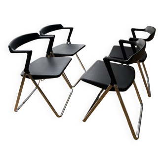 Lot de 4 chaises pliantes " Blitz " - Motomi Kawakami par Skipper