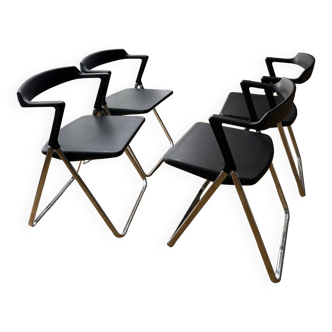 Set of 4 "Blitz" folding chairs - Motomi Kawakami by Skipper