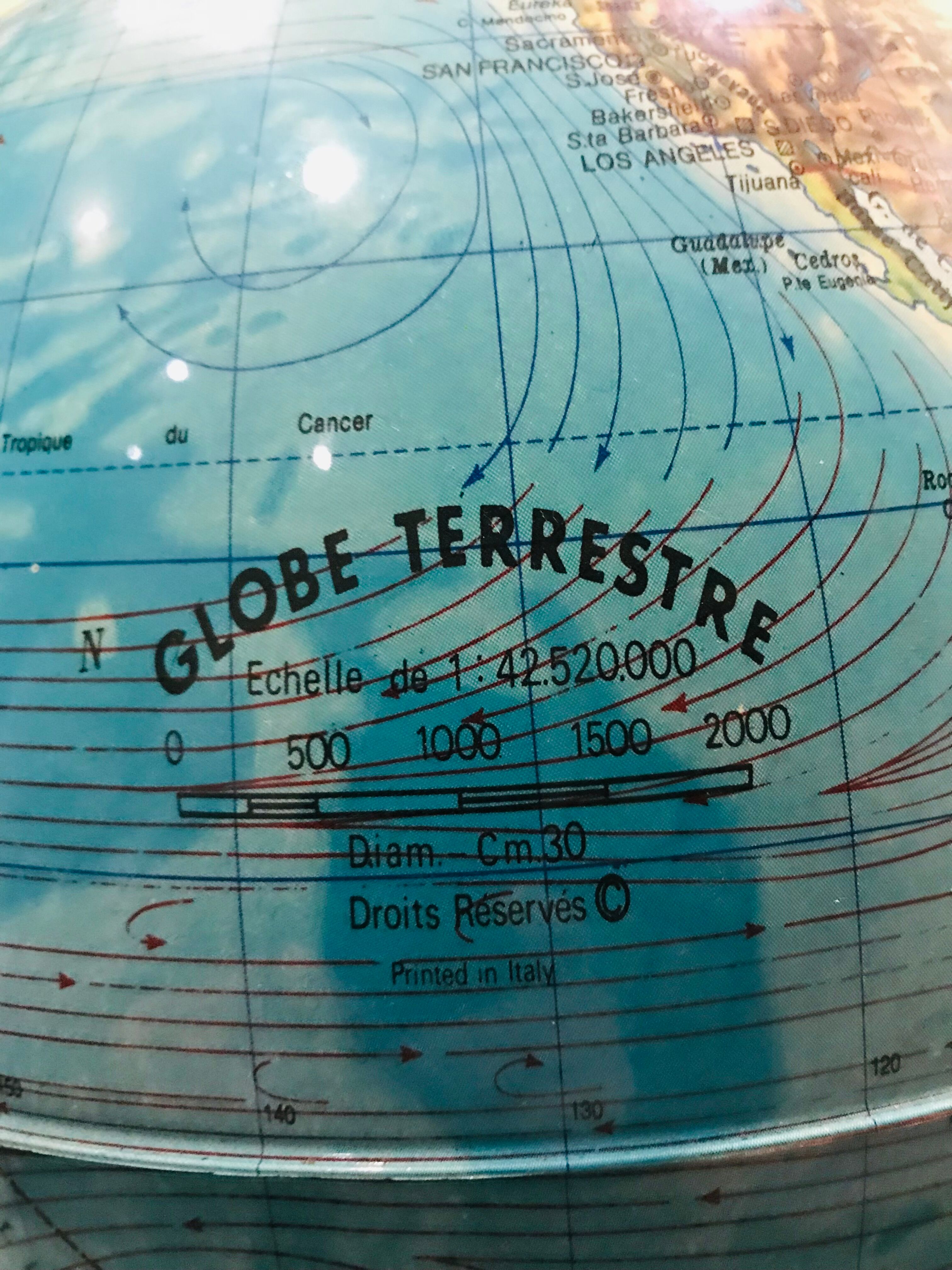 Luminous globe Italian 90s