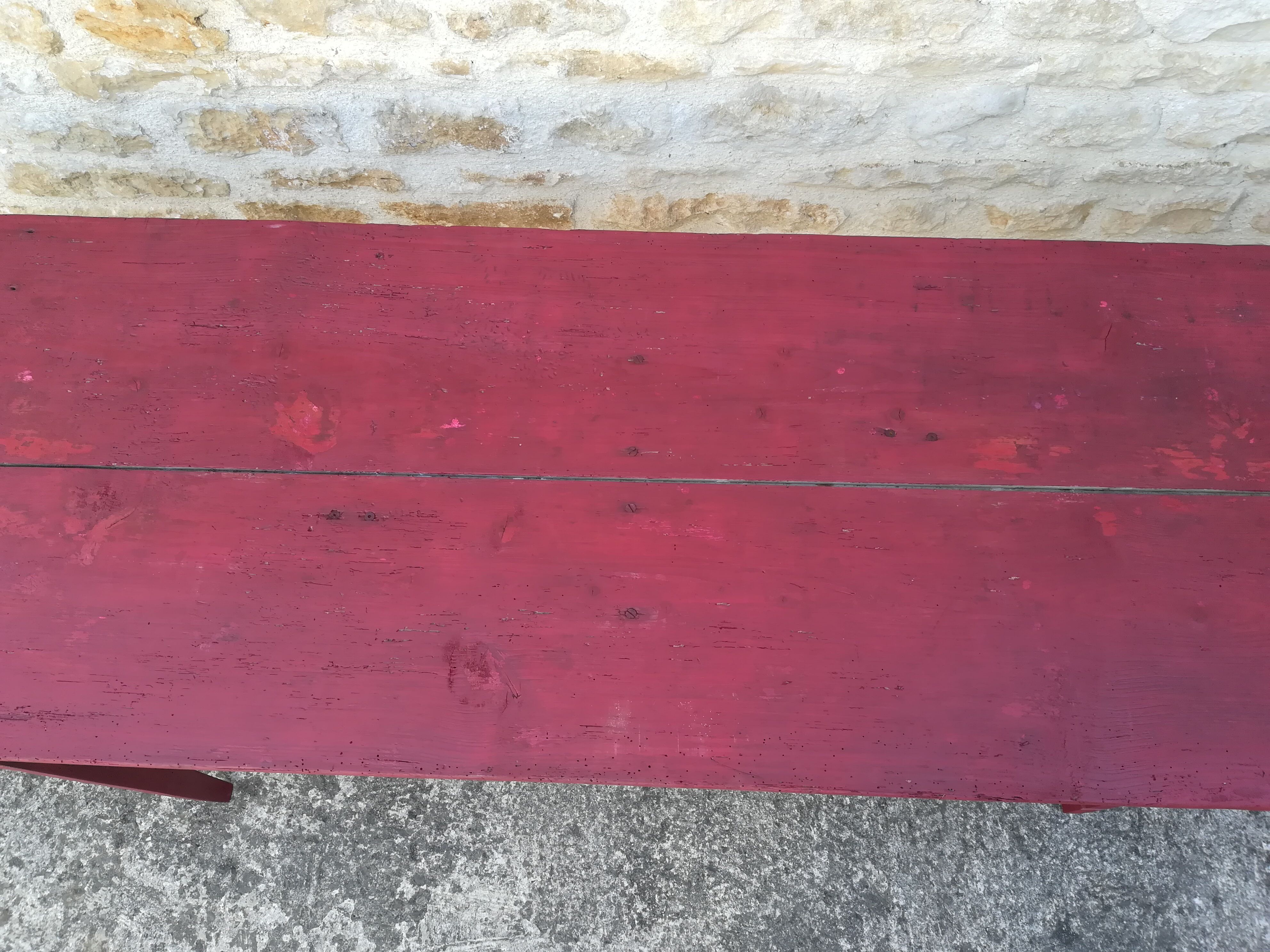 Folding brewery table