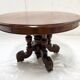Napoleon III central leg table, solid mahogany, 19th century
