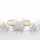 4 DAX Eames armchairs from the 60's Herman Miller mobilier international