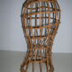 Mannequin head in rattan
