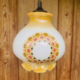 Vintage opaline pendant light 70