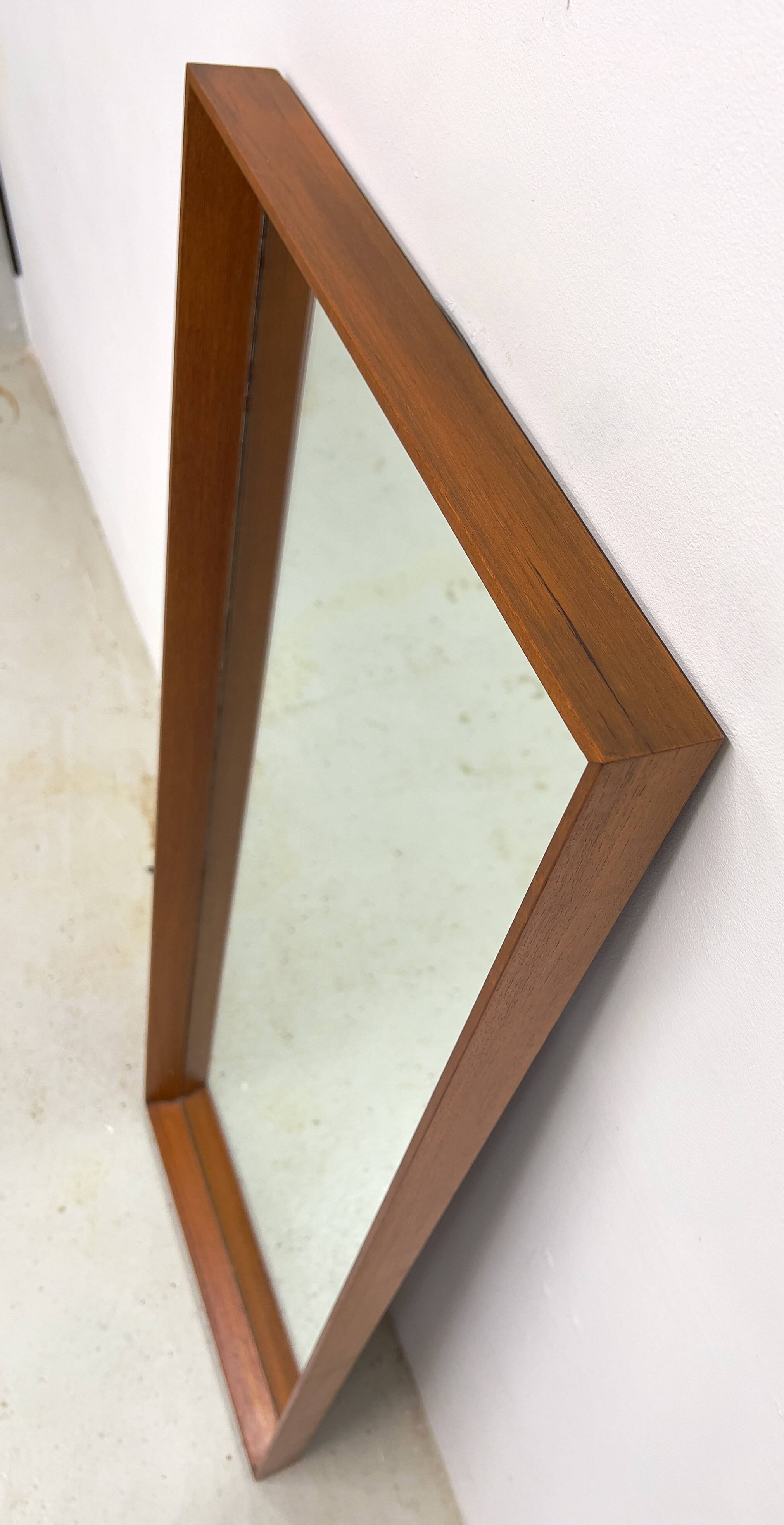 Long Teak Mirror, Aarhus Glasimport, nr. 341