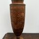 Turned and carved wooden vase, mid-20th century