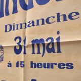 Affiche "Courses de Langon" années 1930