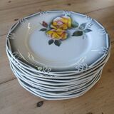 Antique tableware set from Digoin and Sarreguemines