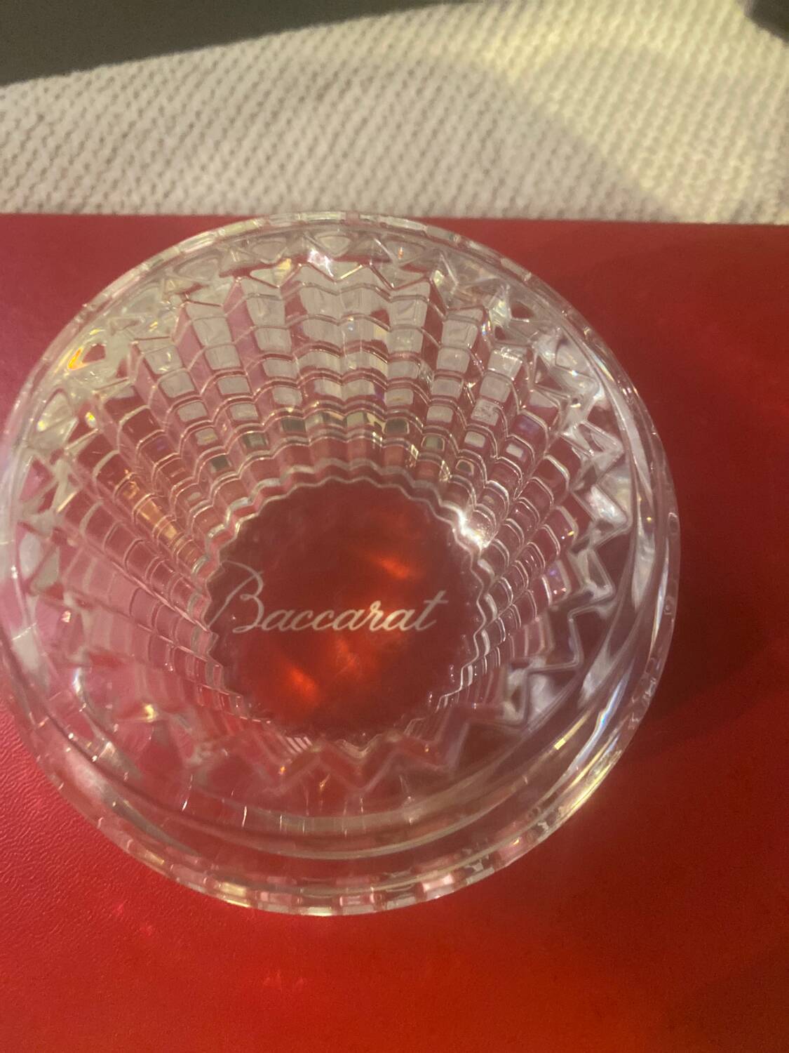 Baccarat candle holder