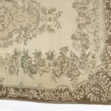 Turkish Vintage Beige Area Rug