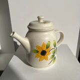 Vintage sunflower teapot Sarreguemines model Farandole H:20cm