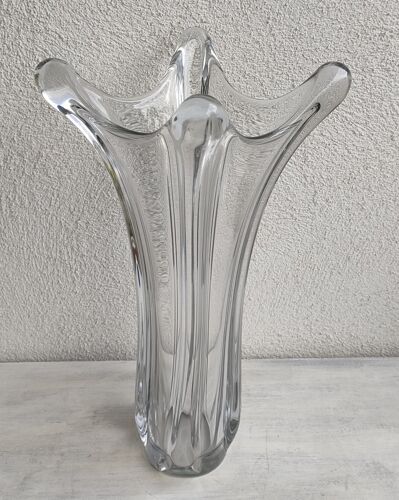 Vase tulipe en cristal