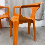 4 chairs "Armchair 300", Henry Massonet, Stamp, 1972
