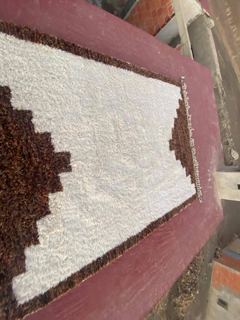 Beni Ouarain rug 300x200 cm – Thick wool with tribal patterns